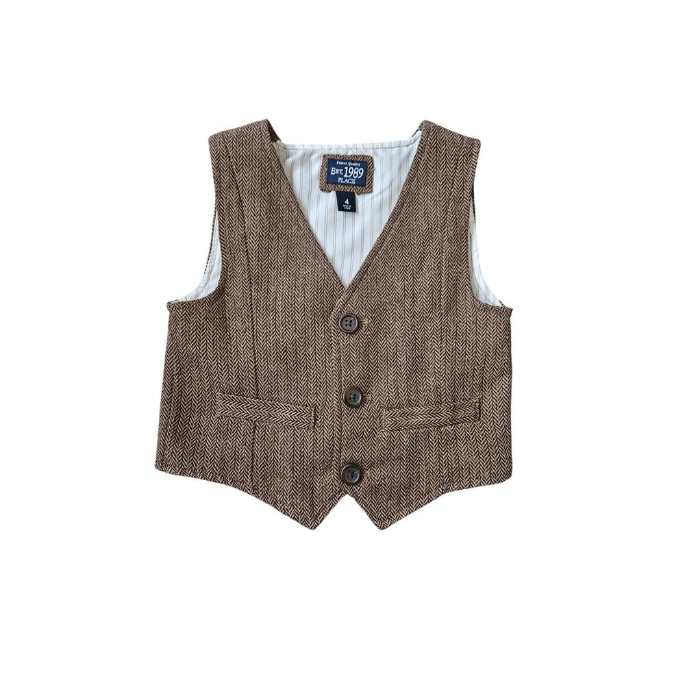 The Children's Place Herringbone Dressy Vest